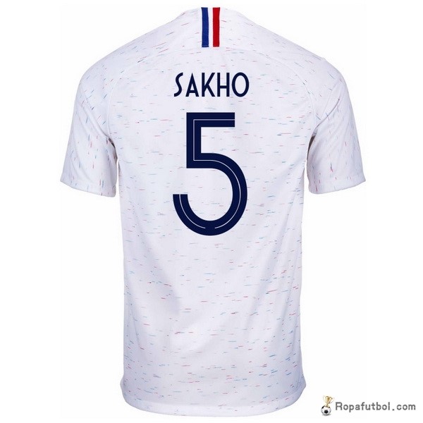 Camiseta Francia Replica Segunda Ropa Sakho 2018 Blanco